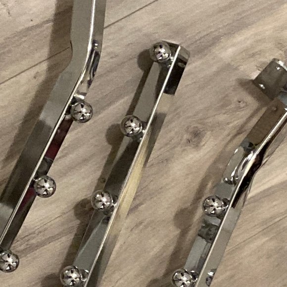 FINAL PRICE: (4) "7-Ball" Waterfall Clothing, Purse, Scarf Wall Display Hardware - Picture 3 of 5